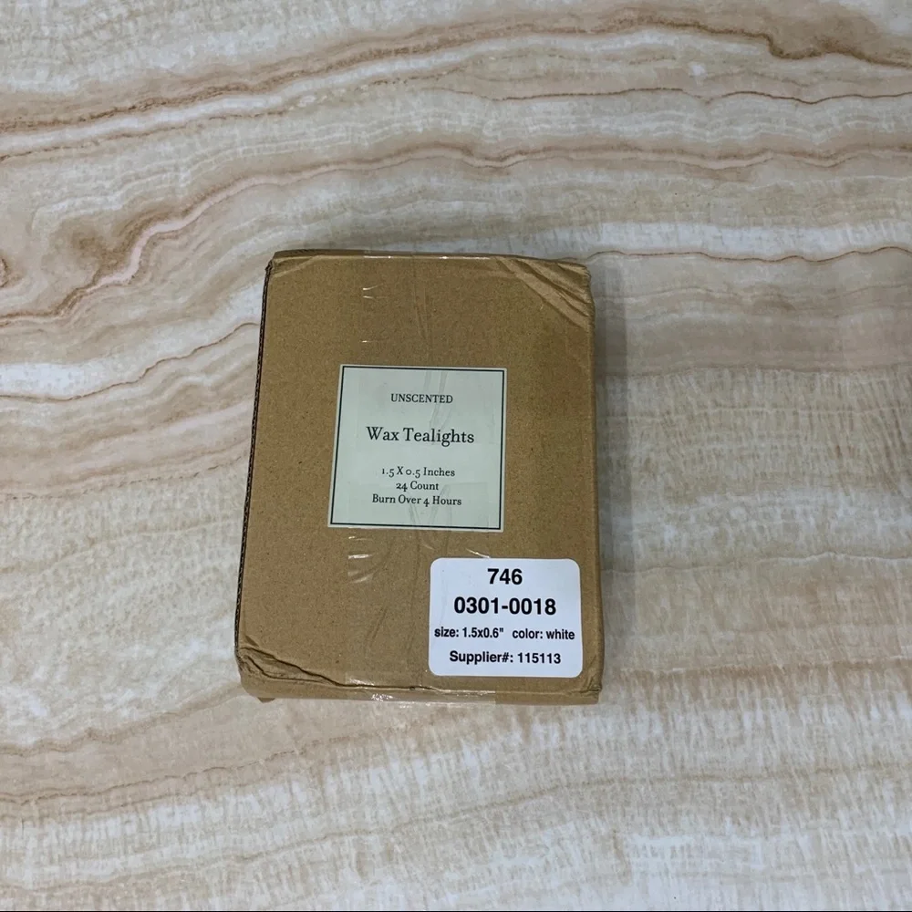 24 Pack White Tealight Candles